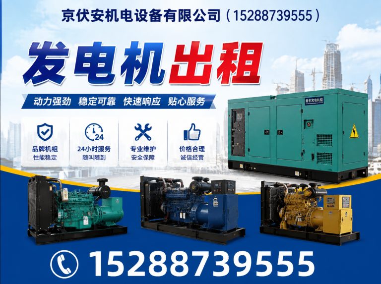 伊犁柴油发电机组出租展示图