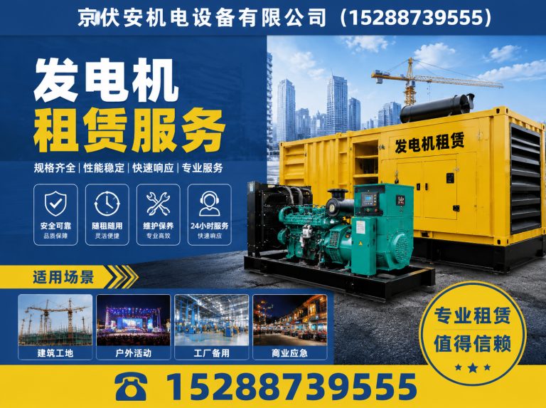 伊犁发电机租赁展示图
